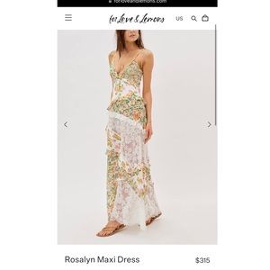 For Love & Lemons Rosalyn Maxi dress